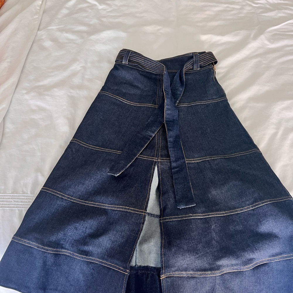 Women's Dark Blue Denim Skirt